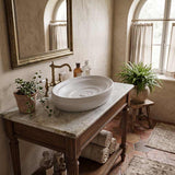 600x380x130mm Oval Ceramic Above Counter Basin Variant Colour Available