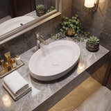 600x380x130mm Oval Ceramic Above Counter Basin Variant Colour Available