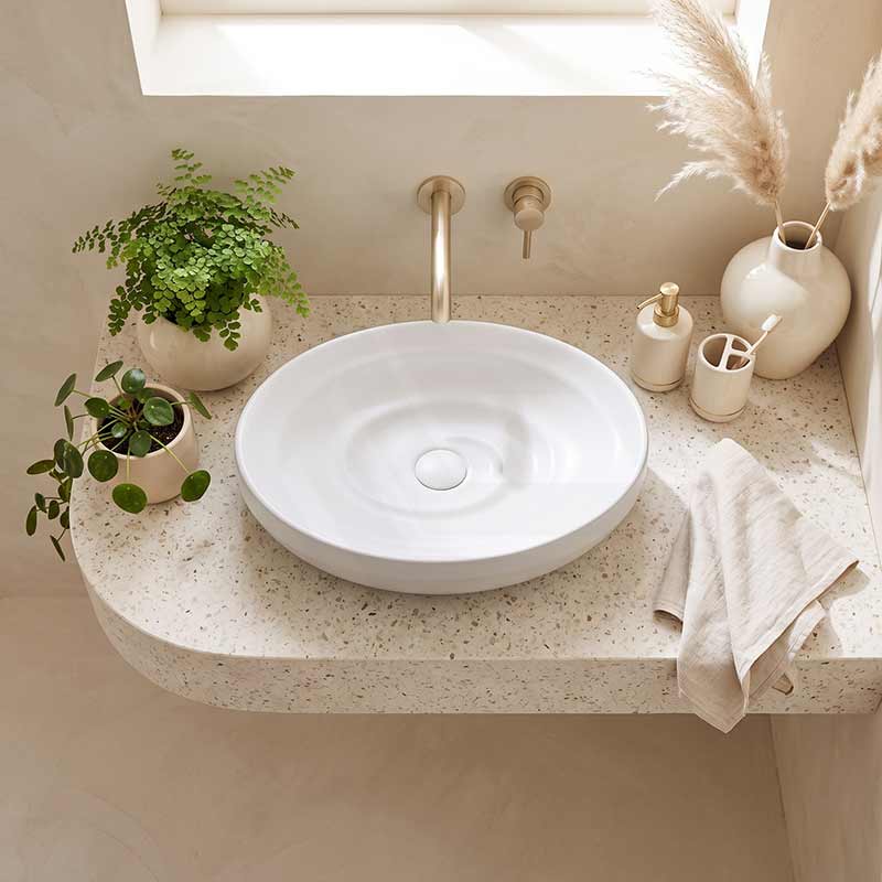 600x380x130mm Oval Ceramic Above Counter Basin Variant Colour Available