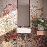 Rectangle Ceramic Above Counter/Wall Hung Basin with Tap Hole 335x290x120mm - Matt White / Black