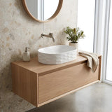 Infinity Oval Ceramic Above Counter Basin 550x360x140mm - Gloss White