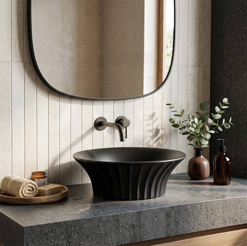 Infinity Ceramic Above Counter Art Basin 395x395x130mm - In Various Colour