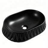 Infinity Oval Above Counter Ceramic Basin 530x370x135mm - In Various Colour