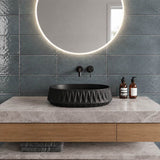Infinity Oval Above Counter Ceramic Basin 530x370x135mm - In Various Colour