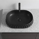 Infinity Oval Above Counter Ceramic Basin 530x370x135mm - In Various Colour