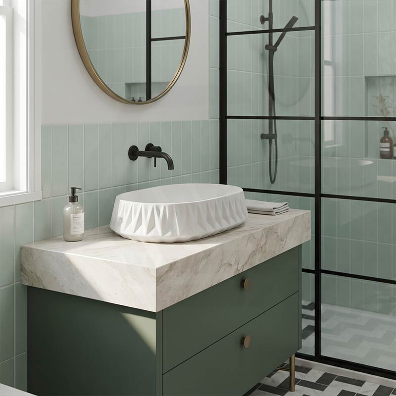 Infinity Oval Above Counter Ceramic Basin 530x370x135mm - In Various Colour