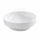 Infinity Ceramic Fluted Above Counter Basin 365x365x120mm - In Various Colour