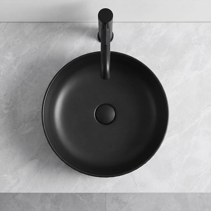 Infinity Ceramic Fluted Above Counter Basin 365x365x120mm - In Various Colour