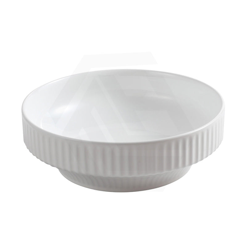 Infinity Ceramic Fluted Above Counter Basin 365x365x120mm - In Various Colour