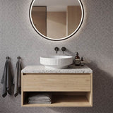 Infinity Ceramic Fluted Above Counter Basin 365x365x120mm - In Various Colour