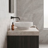 Infinity Ceramic Fluted Above Counter Basin 365x365x120mm - In Various Colour