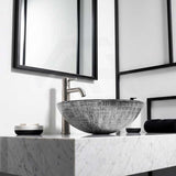 Above Counter Tempered Glass Basin Round Bathroom Antique Vintage Wash Art Basin 420x420x145mm