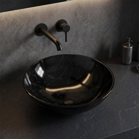 Glass Art Basin Round Above Counter 420x420x145mm