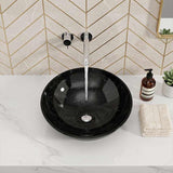 Glass Art Basin Round Above Counter 420x420x145mm