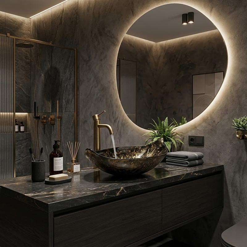 Above Counter Glass Art Basin Special Leaf Shape Bathroom Antique Vintage Wash Basin 590x380x145mm - Special Color