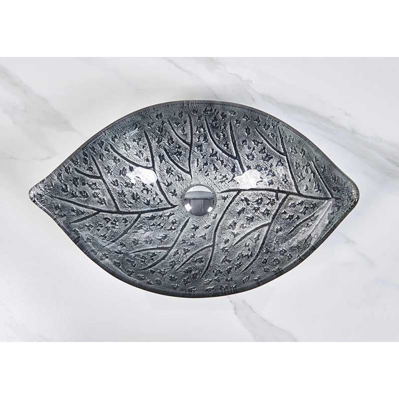Above Counter Glass Art Basin Special Shape Bathroom Antique Vintage Wash Basin 590x370x140mm