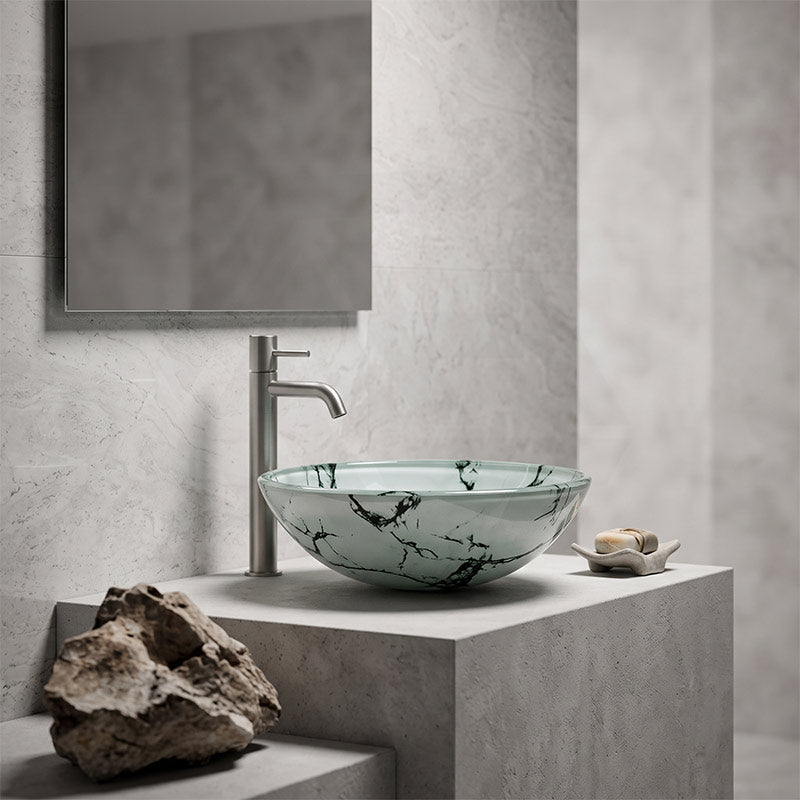 Round Glass Art Wash Basin 420x420x145mm