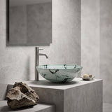Round Glass Art Wash Basin 420x420x145mm
