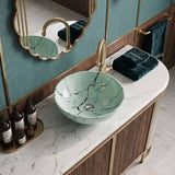 Round Glass Art Wash Basin 420x420x145mm