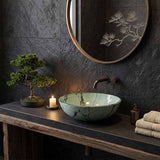 Round Glass Art Wash Basin 420x420x145mm