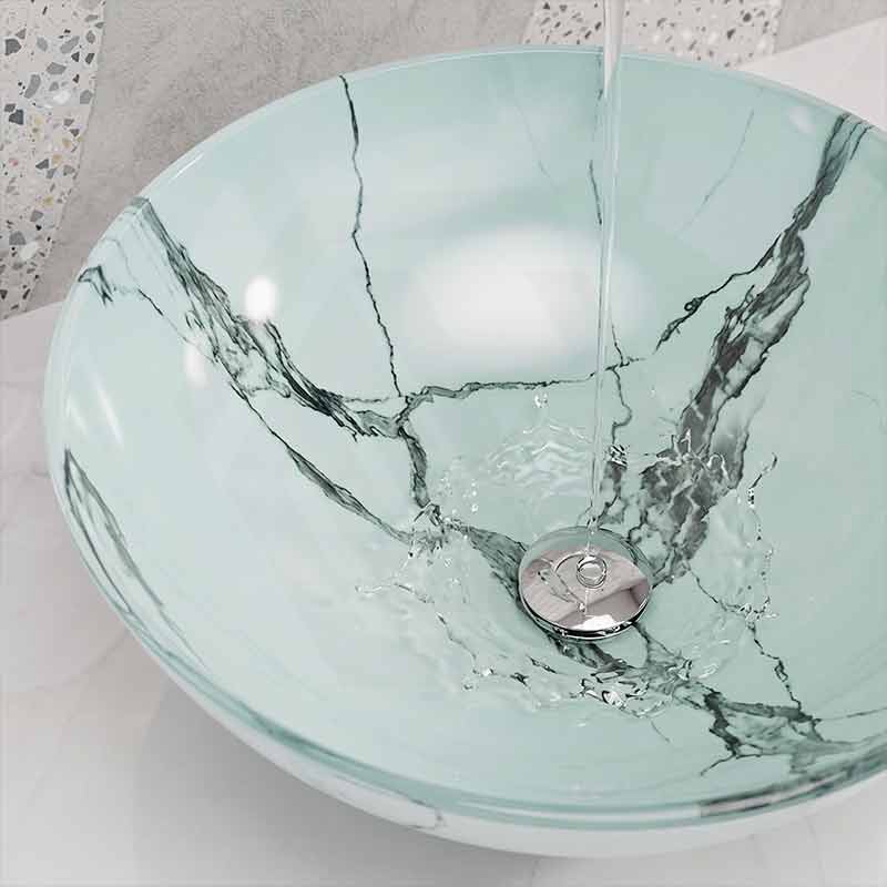 Round Glass Art Wash Basin 420x420x145mm