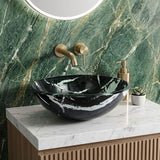 Tempered Glass Art Basin Round Above Counter 420x420x145mm