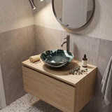 Tempered Glass Art Basin Round Above Counter 420x420x145mm