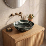 Tempered Glass Art Basin Round Above Counter 420x420x145mm