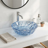 Infinity Round Tempered Glass Above Counter Basin 400x400x140mm- Variant Colour