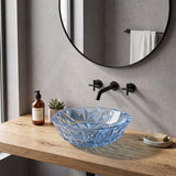 Infinity Round Tempered Glass Above Counter Basin 400x400x140mm- Variant Colour