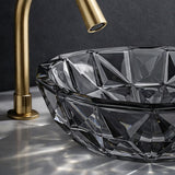 400x400x140mm Bathroom Round Above Counter Tempered Glass Basin Colour Available
