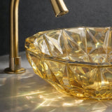 400x400x140mm Bathroom Round Above Counter Tempered Glass Basin Colour Available