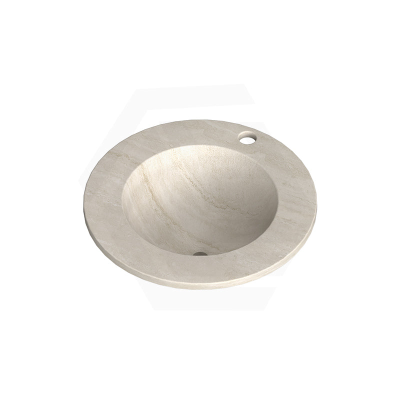 Infinity Freya 440mm Round Walnut Oak Freestanding Plywood Vanity With Single Door