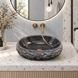 Oval Above Counter Stone Basin Vintage Antique Bathroom Wash Basin 500x400x150mm - Marble Surface