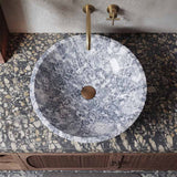 Above Counter Basin Bathroom Round Stone Wash Basin 420x420x140mm - Marble Surface