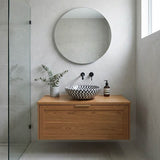Above Counter Basin Bathroom Round Stone Wash Basin 420x420x140mm - Marble Mosaic Surface
