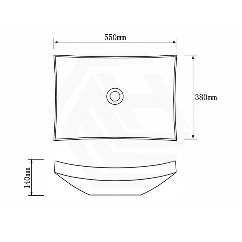 Infinity Special Shape Purple Onyx Surface Vintage Stone Above Counter Basin NO Overflow 550x380x140mm - Multi Colour
