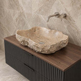 Above Counter Stone Basin Special Shape Bathroom Wash Basin Vintage Antique 500x380x150mm - Marble Surface