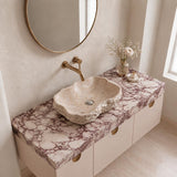 Above Counter Stone Basin Special Shape Bathroom Wash Basin Vintage Antique 500x380x150mm - Marble Surface