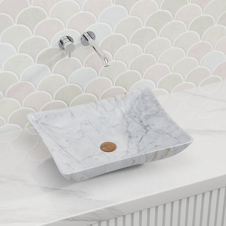 500X400X135Mm Above Counter Stone Basin Special Shape Marble Surface Bathroom Wash Vintage