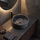 Above Counter Nature Stone Round Basin 420x420x140mm - Marble Surface