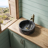 Above Counter Nature Stone Round Basin 420x420x140mm - Marble Surface