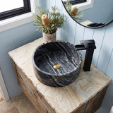 Above Counter Nature Stone Round Basin 420x420x140mm - Marble Surface