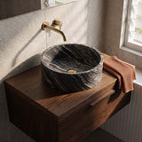 Above Counter Nature Stone Round Basin 420x420x140mm - Marble Surface