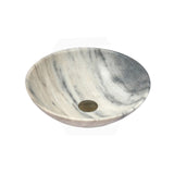 420x420x140mm Round Nature Stone Marble Finish Above Counter Basin