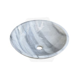 420x420x140mm Round Nature Stone Marble Finish Above Counter Basin