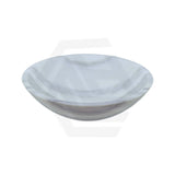 420x420x140mm Round Nature Stone Marble Finish Above Counter Basin