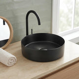 Handmade Round Stainless Steel Above Counter Basin 380x380x110mm - M#1(Gunmetal Grey)