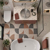 Infinity Handmade Round Stainless Steel Above Counter Basin NO Overflow 380x380x110mm - Brushed Nickel