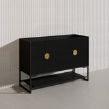 1200mm Kingo Freestanding Plywood Vanity Linear Surface Single/Double Bowls Cabinet ONLY for Bathroom Matt White/Black